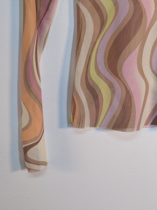 NEW AFRM Sunny Summer Marble Long Sleeve Shirt, Size S - Picture 5 of 9